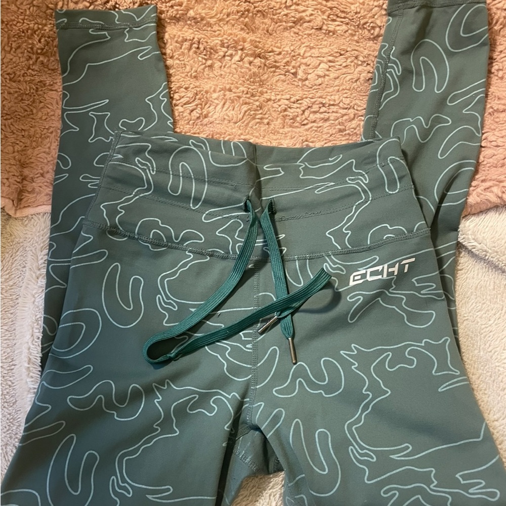 ECHT Green Patterned Leggings